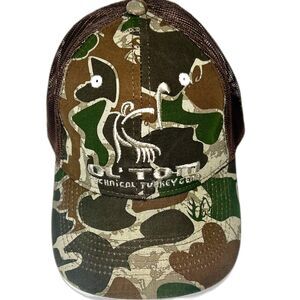 Drake Waterfowl Ol’ Tom Technical Turkey Gear Truckers Cap Hat Camouflage